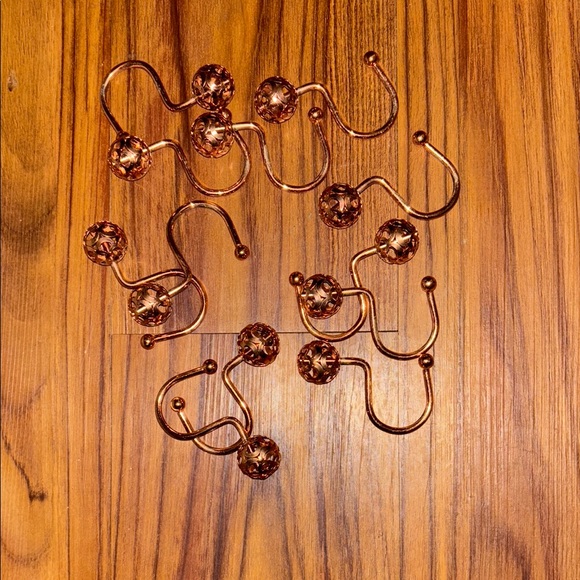 Copper Shower Curtain Hooks - Picture 1 of 1
